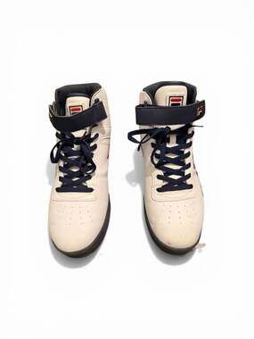 Fila Vulc 13 Mid Plus Men's High Top Sneakers White/Navy/Red